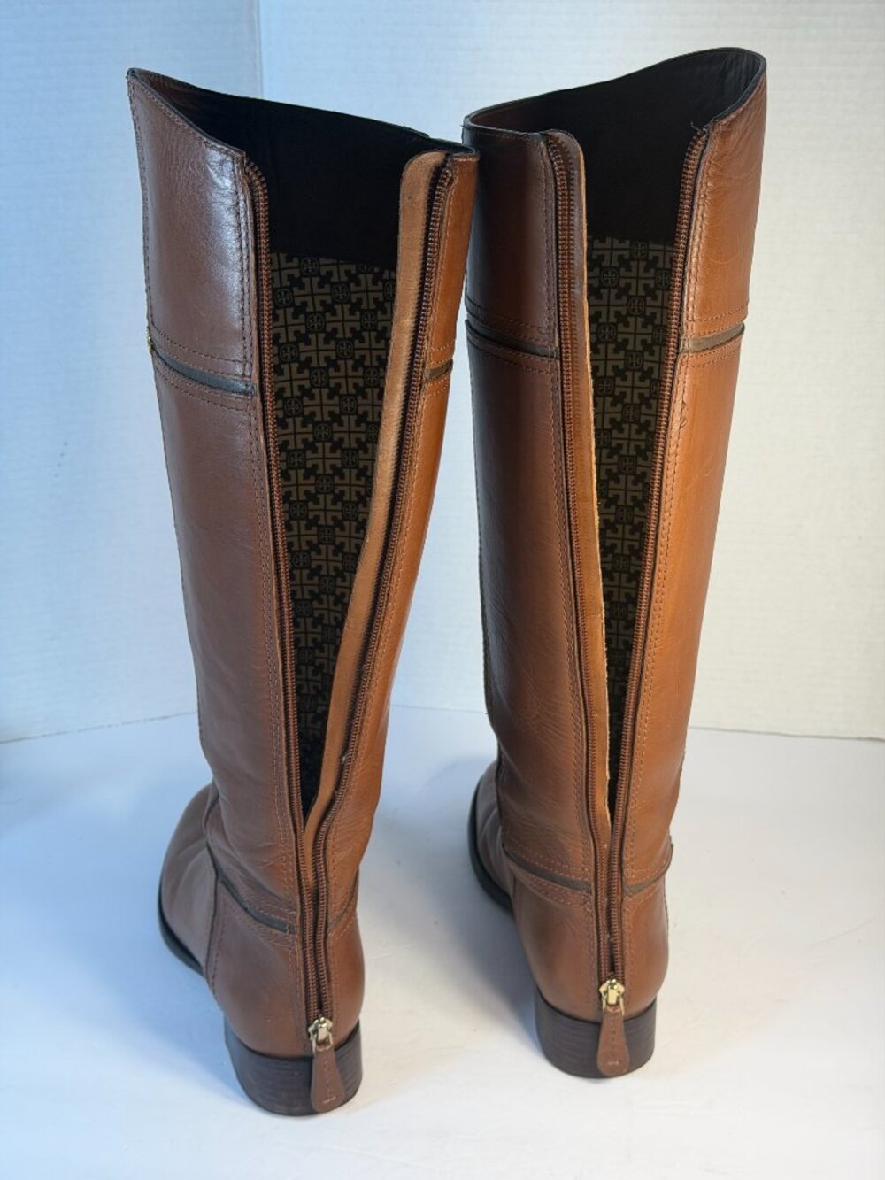 Tory Burch size 7.5 Brown Leather boots - Picture 9 of 16